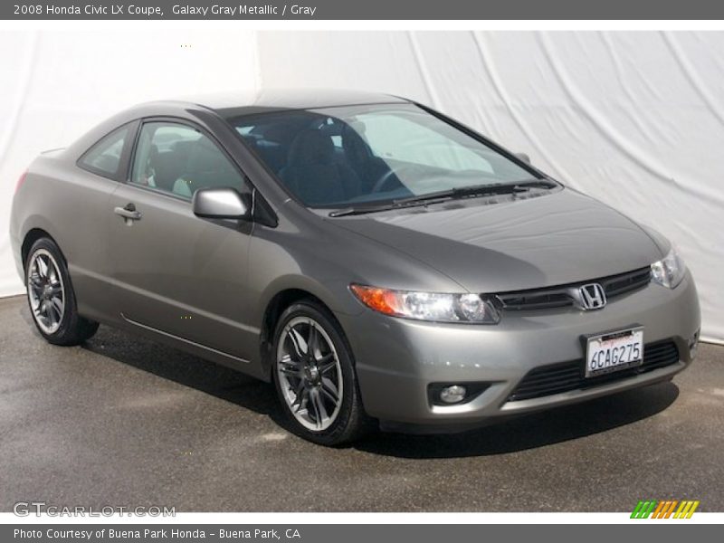 Galaxy Gray Metallic / Gray 2008 Honda Civic LX Coupe