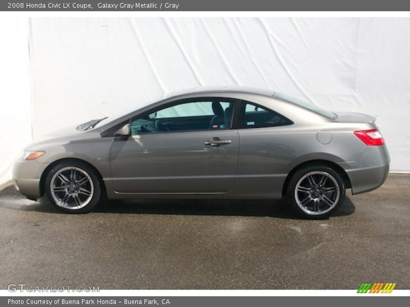 Galaxy Gray Metallic / Gray 2008 Honda Civic LX Coupe