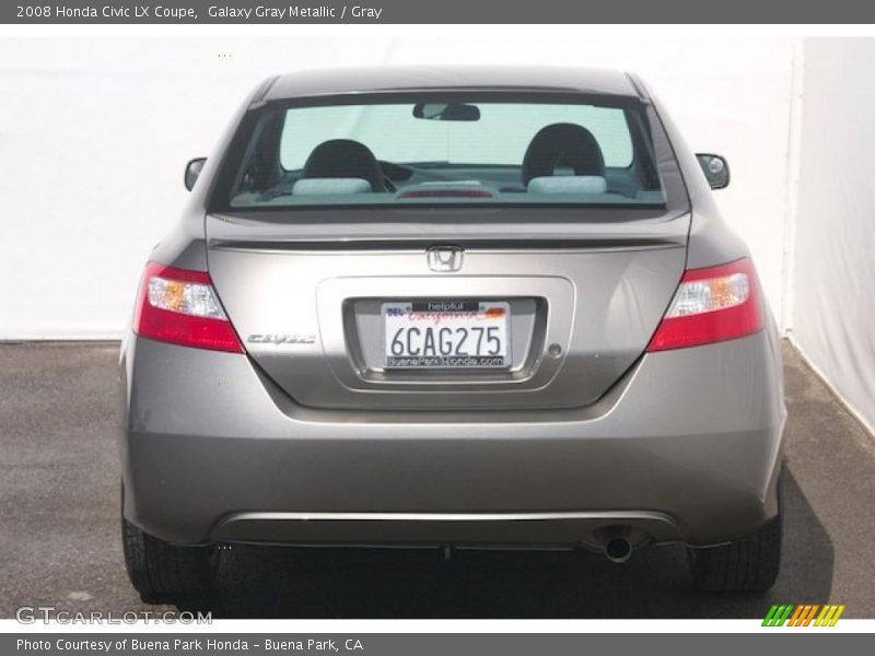 Galaxy Gray Metallic / Gray 2008 Honda Civic LX Coupe