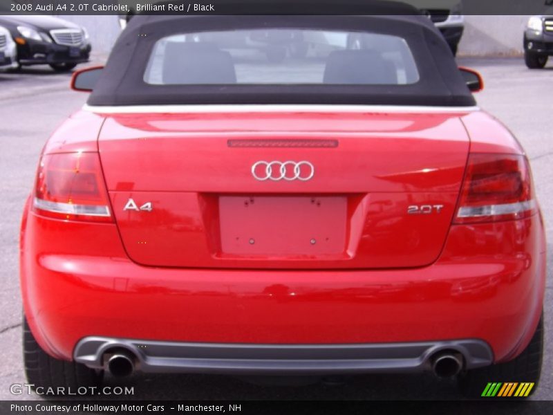 Brilliant Red / Black 2008 Audi A4 2.0T Cabriolet