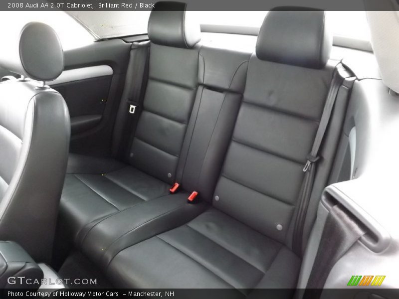 Rear Seat of 2008 A4 2.0T Cabriolet