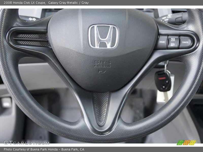 Galaxy Gray Metallic / Gray 2008 Honda Civic LX Coupe