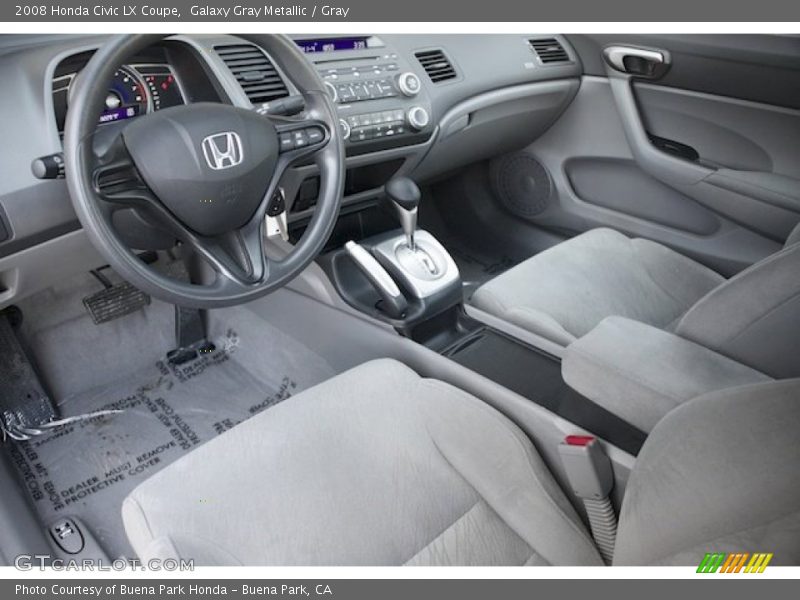 Galaxy Gray Metallic / Gray 2008 Honda Civic LX Coupe