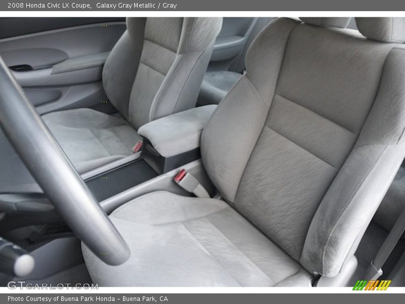 Galaxy Gray Metallic / Gray 2008 Honda Civic LX Coupe