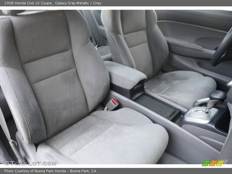 Galaxy Gray Metallic / Gray 2008 Honda Civic LX Coupe