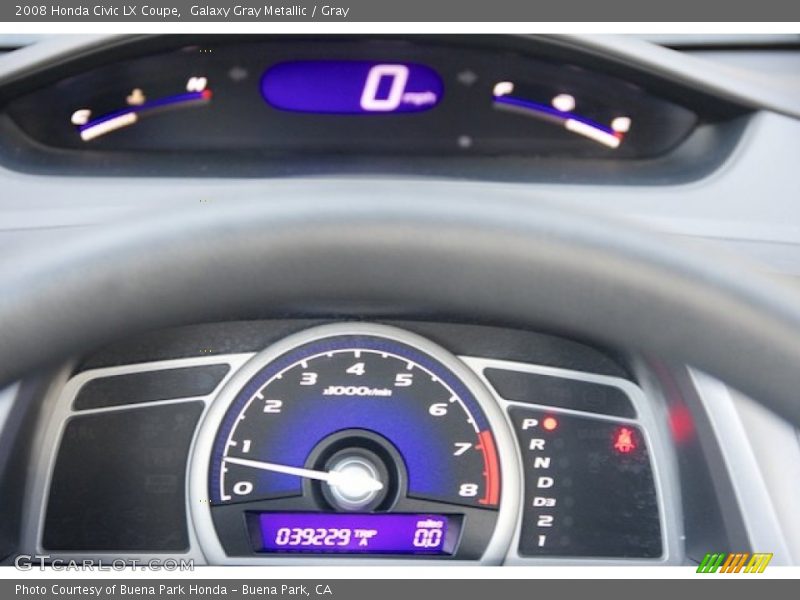 Galaxy Gray Metallic / Gray 2008 Honda Civic LX Coupe