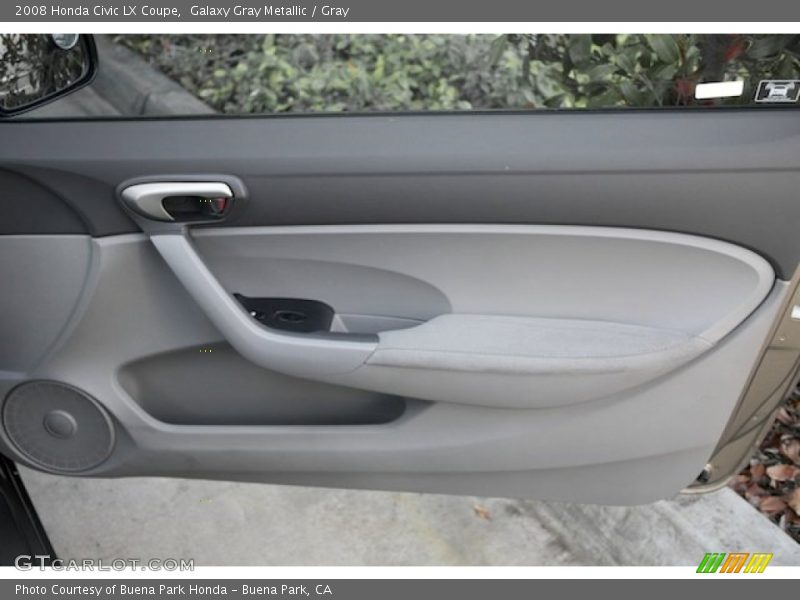 Galaxy Gray Metallic / Gray 2008 Honda Civic LX Coupe
