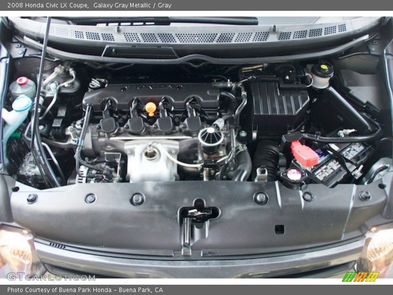 Galaxy Gray Metallic / Gray 2008 Honda Civic LX Coupe