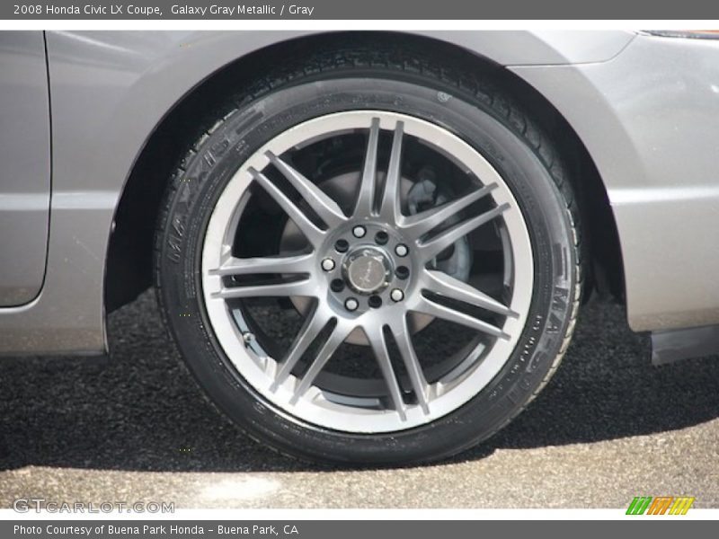 Galaxy Gray Metallic / Gray 2008 Honda Civic LX Coupe