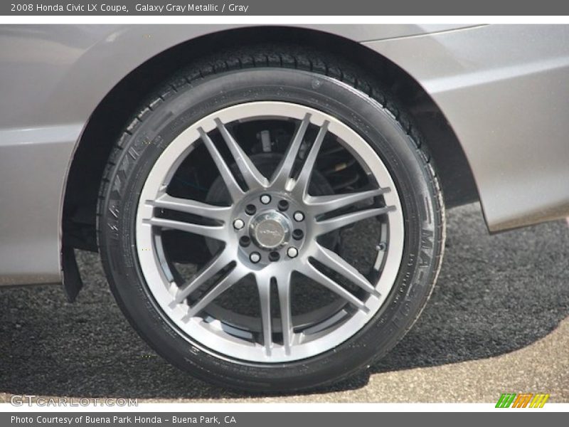 Galaxy Gray Metallic / Gray 2008 Honda Civic LX Coupe