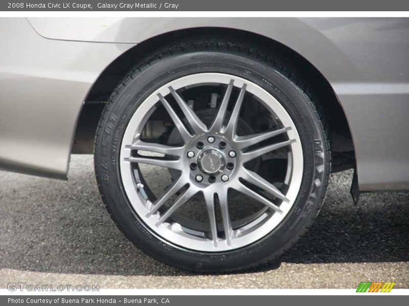 Galaxy Gray Metallic / Gray 2008 Honda Civic LX Coupe