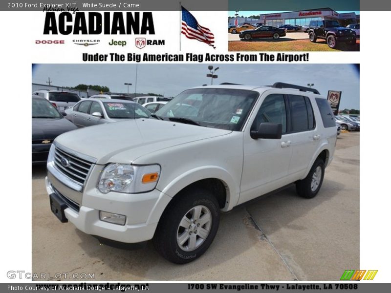 White Suede / Camel 2010 Ford Explorer XLT