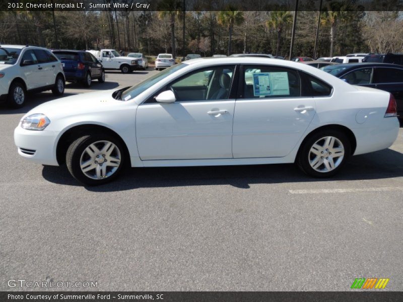 Summit White / Gray 2012 Chevrolet Impala LT