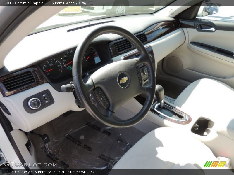 Summit White / Gray 2012 Chevrolet Impala LT