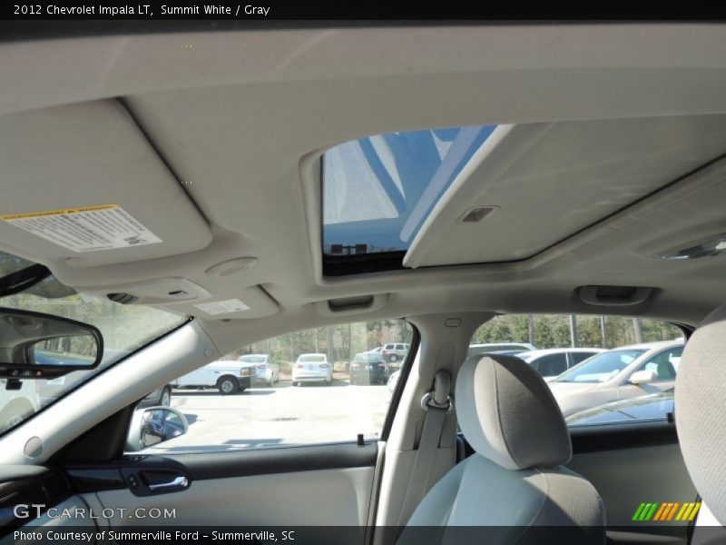 Summit White / Gray 2012 Chevrolet Impala LT