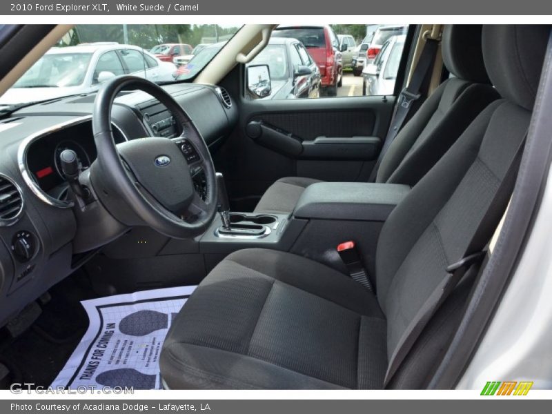 White Suede / Camel 2010 Ford Explorer XLT