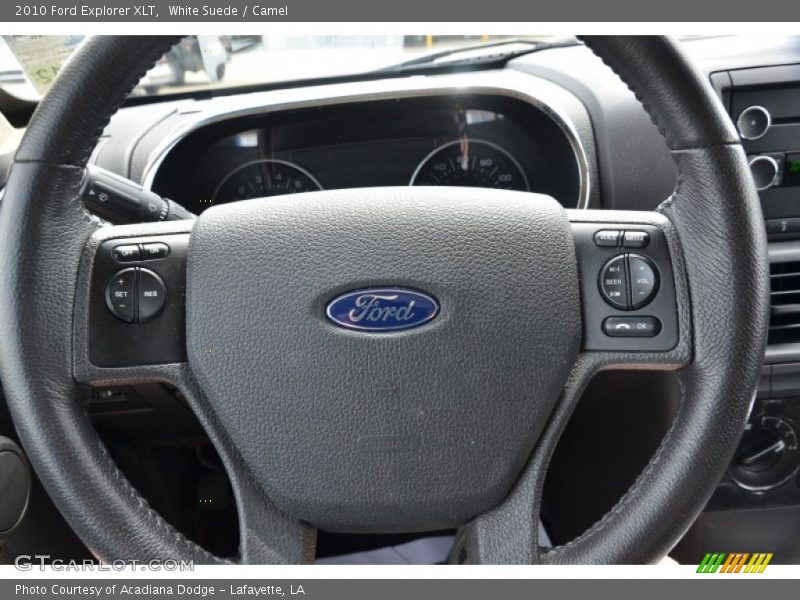 White Suede / Camel 2010 Ford Explorer XLT