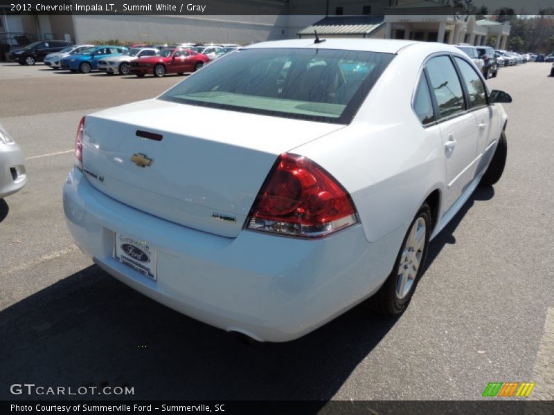 Summit White / Gray 2012 Chevrolet Impala LT