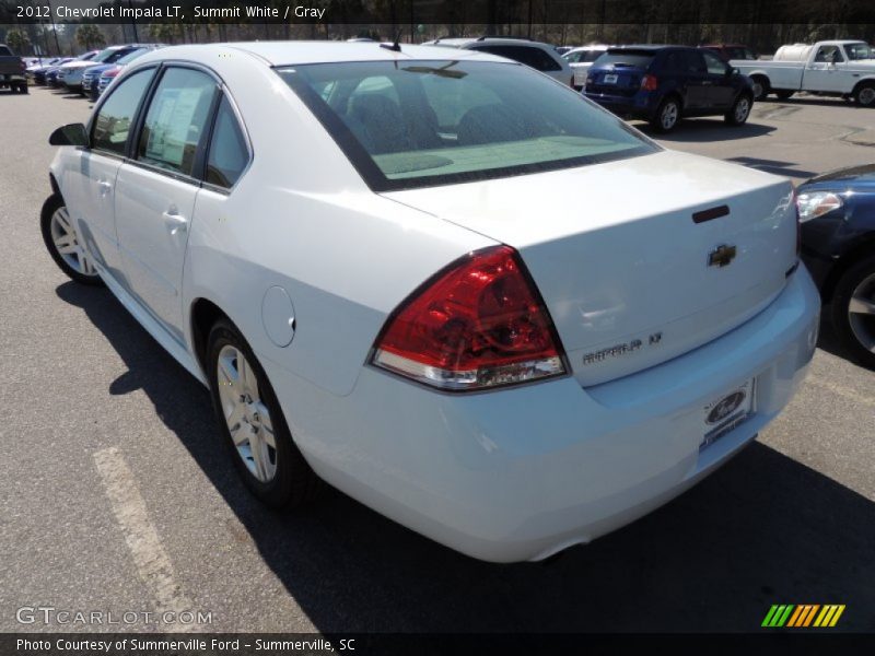 Summit White / Gray 2012 Chevrolet Impala LT