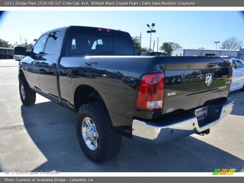 Brilliant Black Crystal Pearl / Dark Slate/Medium Graystone 2011 Dodge Ram 2500 HD SLT Crew Cab 4x4