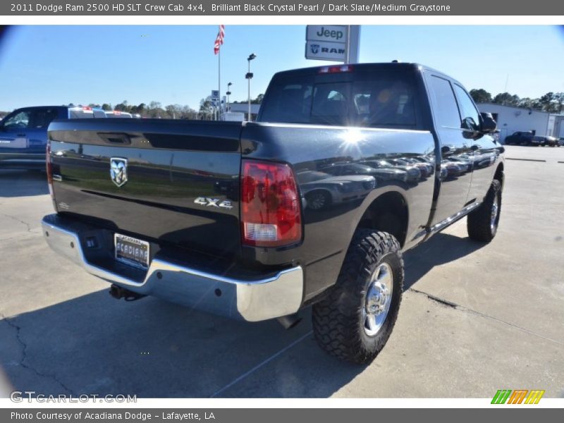 Brilliant Black Crystal Pearl / Dark Slate/Medium Graystone 2011 Dodge Ram 2500 HD SLT Crew Cab 4x4