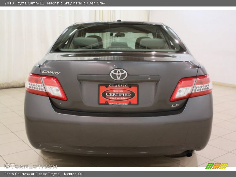 Magnetic Gray Metallic / Ash Gray 2010 Toyota Camry LE