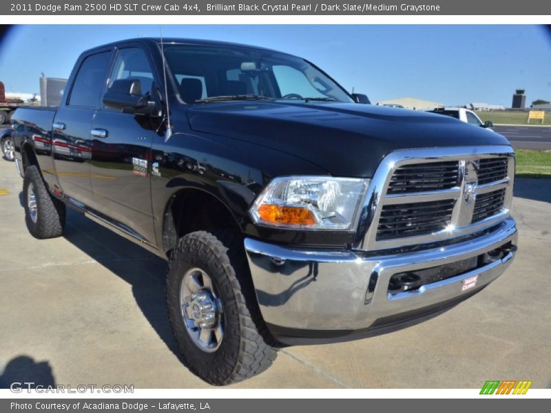 Brilliant Black Crystal Pearl / Dark Slate/Medium Graystone 2011 Dodge Ram 2500 HD SLT Crew Cab 4x4