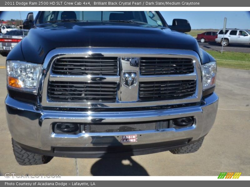 Brilliant Black Crystal Pearl / Dark Slate/Medium Graystone 2011 Dodge Ram 2500 HD SLT Crew Cab 4x4
