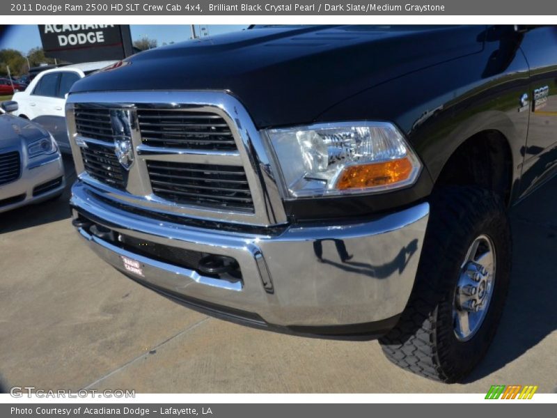Brilliant Black Crystal Pearl / Dark Slate/Medium Graystone 2011 Dodge Ram 2500 HD SLT Crew Cab 4x4