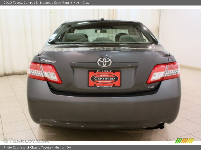 Magnetic Gray Metallic / Ash Gray 2010 Toyota Camry LE