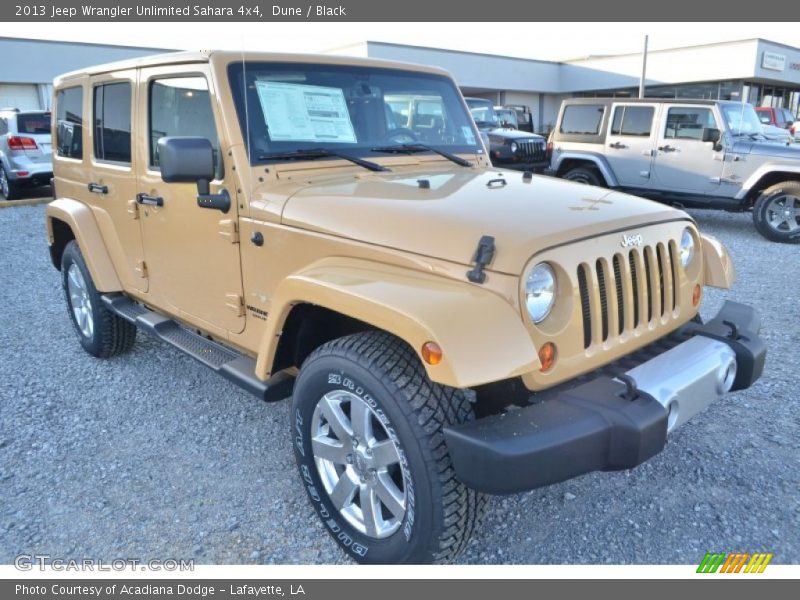 Dune / Black 2013 Jeep Wrangler Unlimited Sahara 4x4