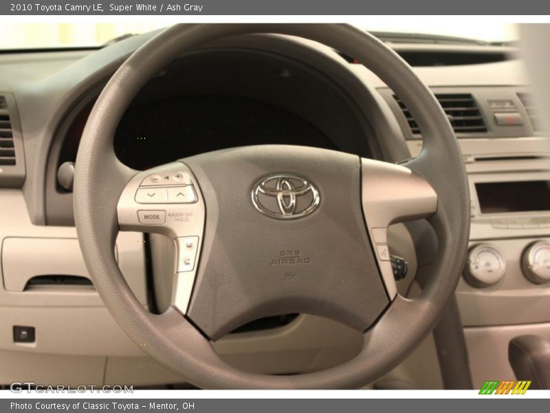 Super White / Ash Gray 2010 Toyota Camry LE