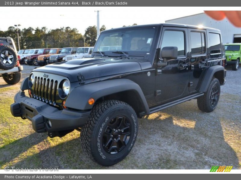 Black / Black/Dark Saddle 2013 Jeep Wrangler Unlimited Sahara 4x4