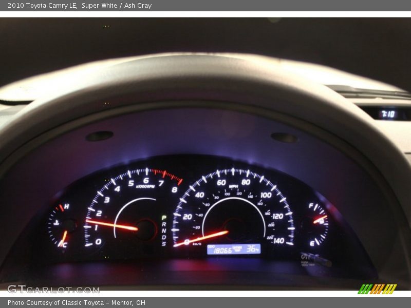 Super White / Ash Gray 2010 Toyota Camry LE