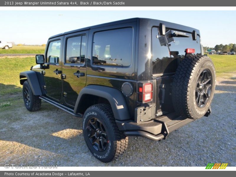 Black / Black/Dark Saddle 2013 Jeep Wrangler Unlimited Sahara 4x4