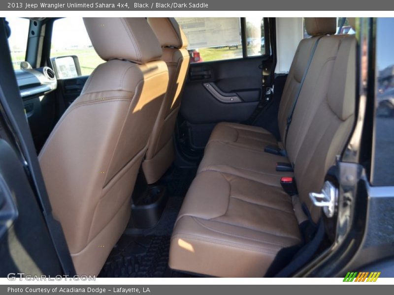Black / Black/Dark Saddle 2013 Jeep Wrangler Unlimited Sahara 4x4