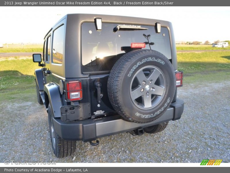 Black / Freedom Edition Black/Silver 2013 Jeep Wrangler Unlimited Oscar Mike Freedom Edition 4x4