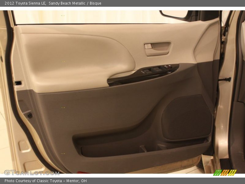 Sandy Beach Metallic / Bisque 2012 Toyota Sienna LE