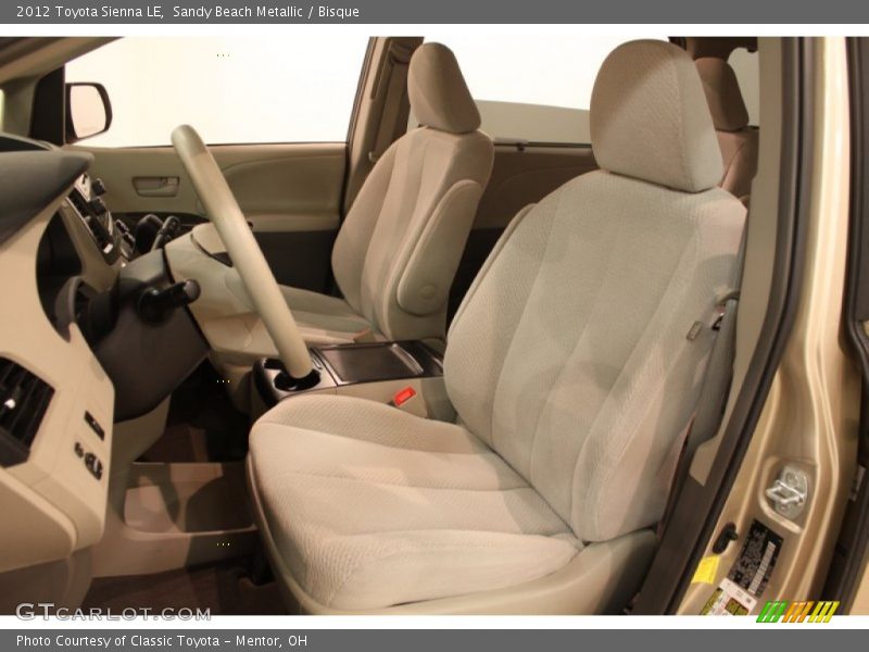 Sandy Beach Metallic / Bisque 2012 Toyota Sienna LE