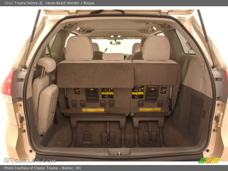 Sandy Beach Metallic / Bisque 2012 Toyota Sienna LE