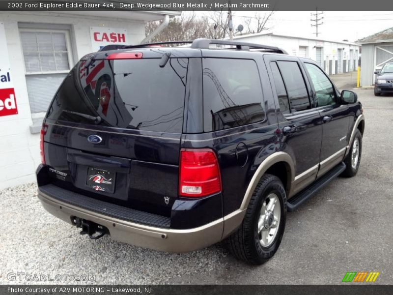 Deep Wedgewood Blue Metallic / Medium Parchment 2002 Ford Explorer Eddie Bauer 4x4