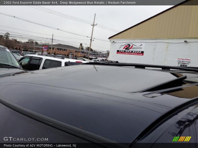 Deep Wedgewood Blue Metallic / Medium Parchment 2002 Ford Explorer Eddie Bauer 4x4