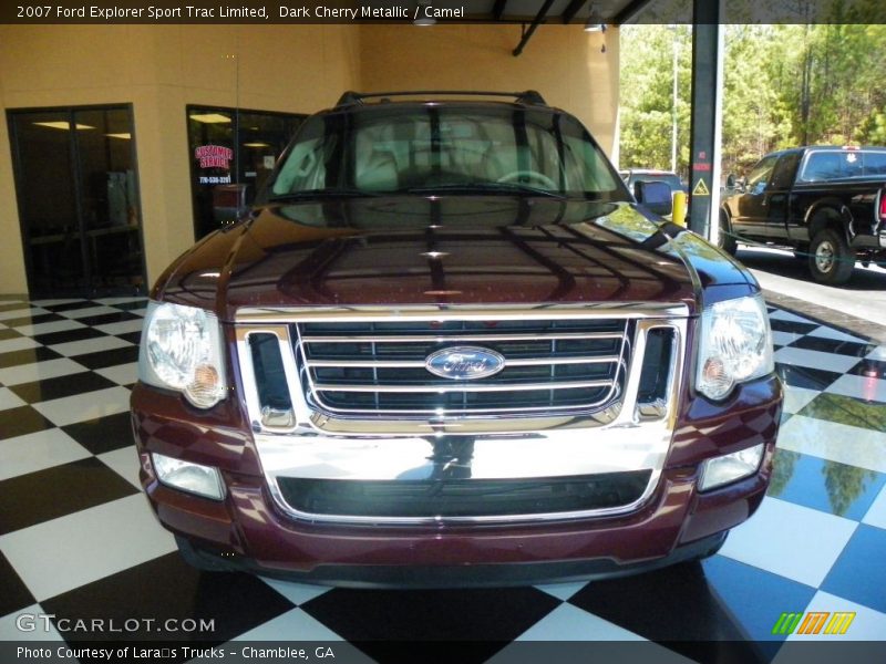 Dark Cherry Metallic / Camel 2007 Ford Explorer Sport Trac Limited
