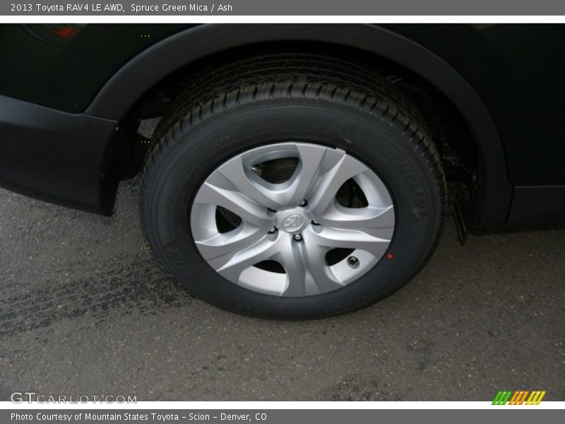 Spruce Green Mica / Ash 2013 Toyota RAV4 LE AWD