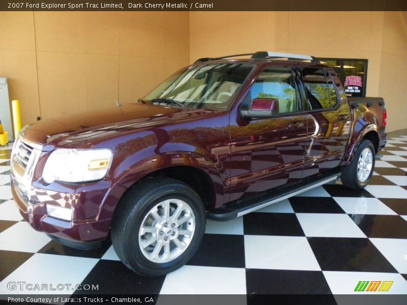 Dark Cherry Metallic / Camel 2007 Ford Explorer Sport Trac Limited