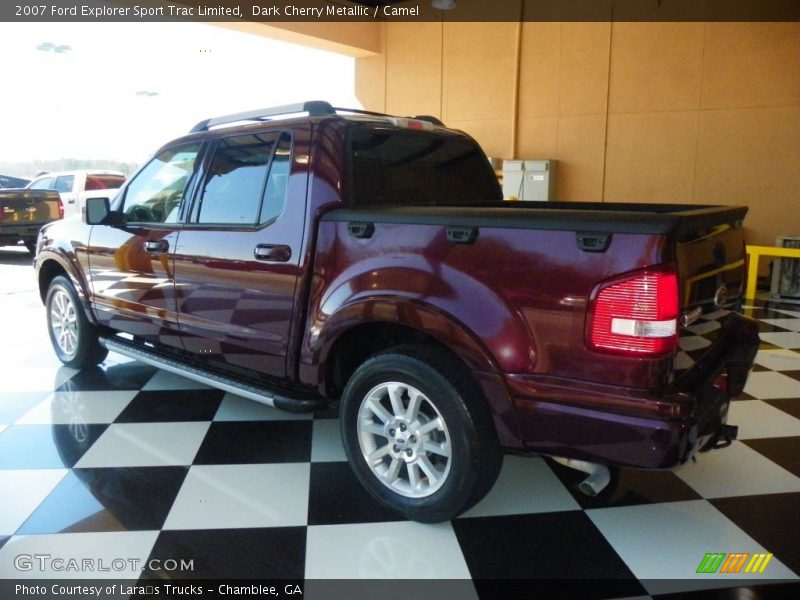Dark Cherry Metallic / Camel 2007 Ford Explorer Sport Trac Limited
