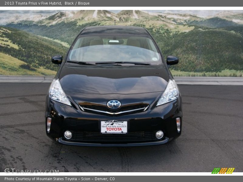 Black / Bisque 2013 Toyota Prius v Five Hybrid