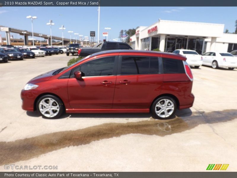 Copper Red Mica / Sand 2010 Mazda MAZDA5 Sport