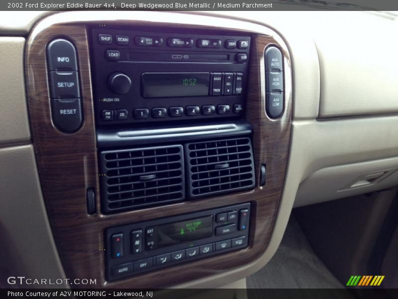 Controls of 2002 Explorer Eddie Bauer 4x4