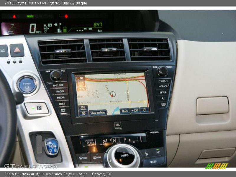 Black / Bisque 2013 Toyota Prius v Five Hybrid